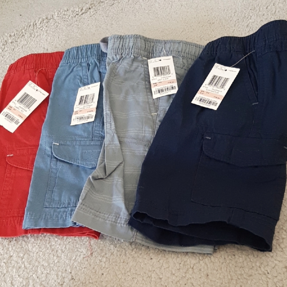 NWT 2T/2 Four Epic Threads brand Boys' Shorts - Red, Blue, Gray, Navy